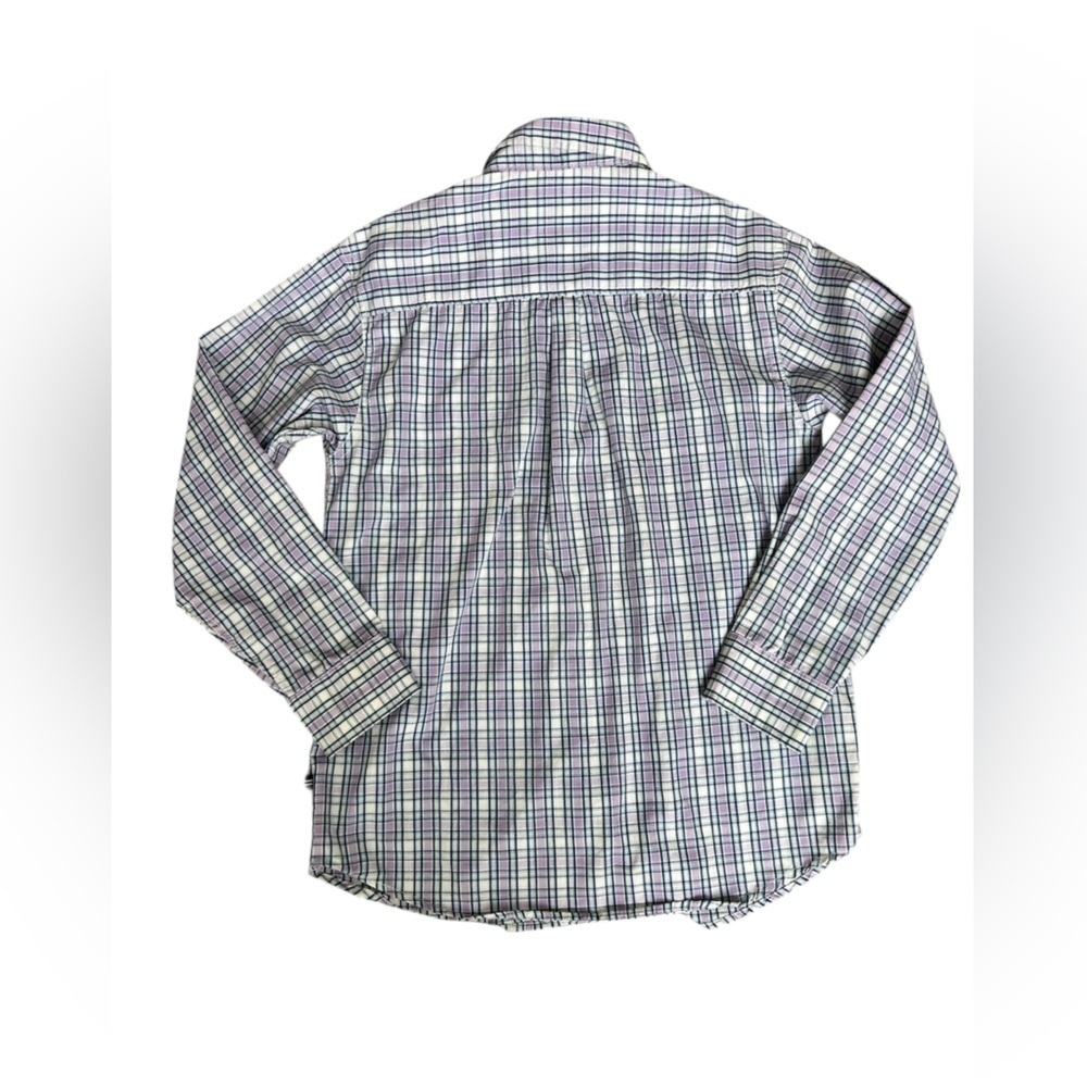 Nautica Boys Button up Dress Shirt in purple and blue size Large 14/16 - Picture 4 of 8